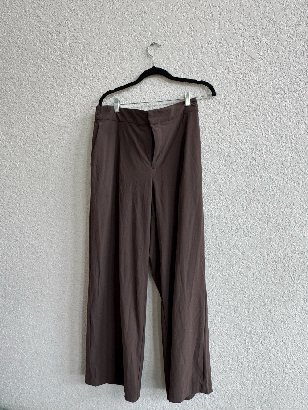 Athleta Wide-Leg High-Rise Pants in Dark Brown